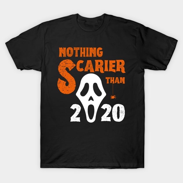 Nothing Scarier Than 2020 Screamer Ghost Mask T-Shirt by MalibuSun